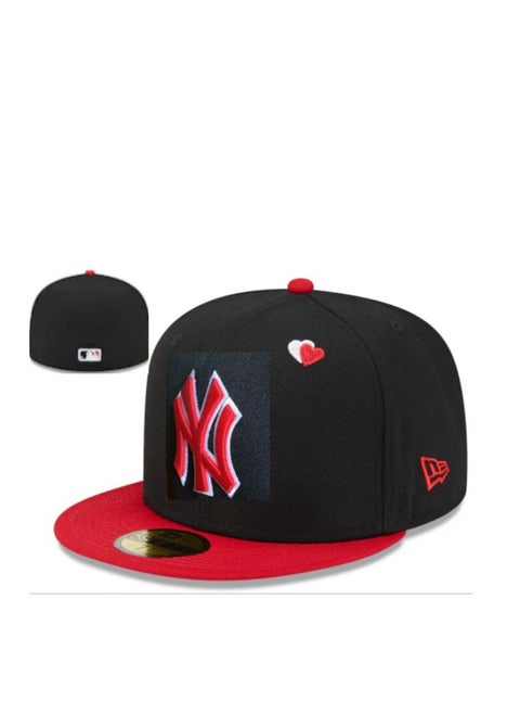 NEW ERA 3D Embroidered Fitted Baseball Team Cap with Closed Back for Sun Protection60.6cm