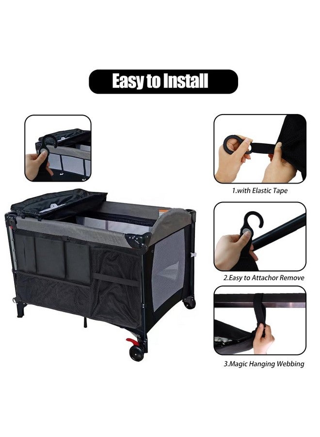 Abnaok Stroller Wagon Cargo Net, Abnaok Wagon Accessories Organizer Compatible with WONDERFOLD W-Series Models, Large Capacity Mesh Cargo Storage Bag with Sorting Pockets Compatible with Keenz Wagon - Image 4