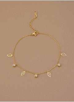Stainless Steel Gold Plated Anklet