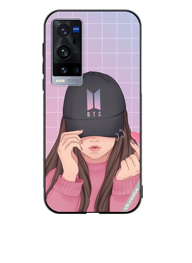 VR CREATIVE Protective Case Cover For Vivo X60 Pro Plus Bts Cap Girl Design Multicolour - Image 1