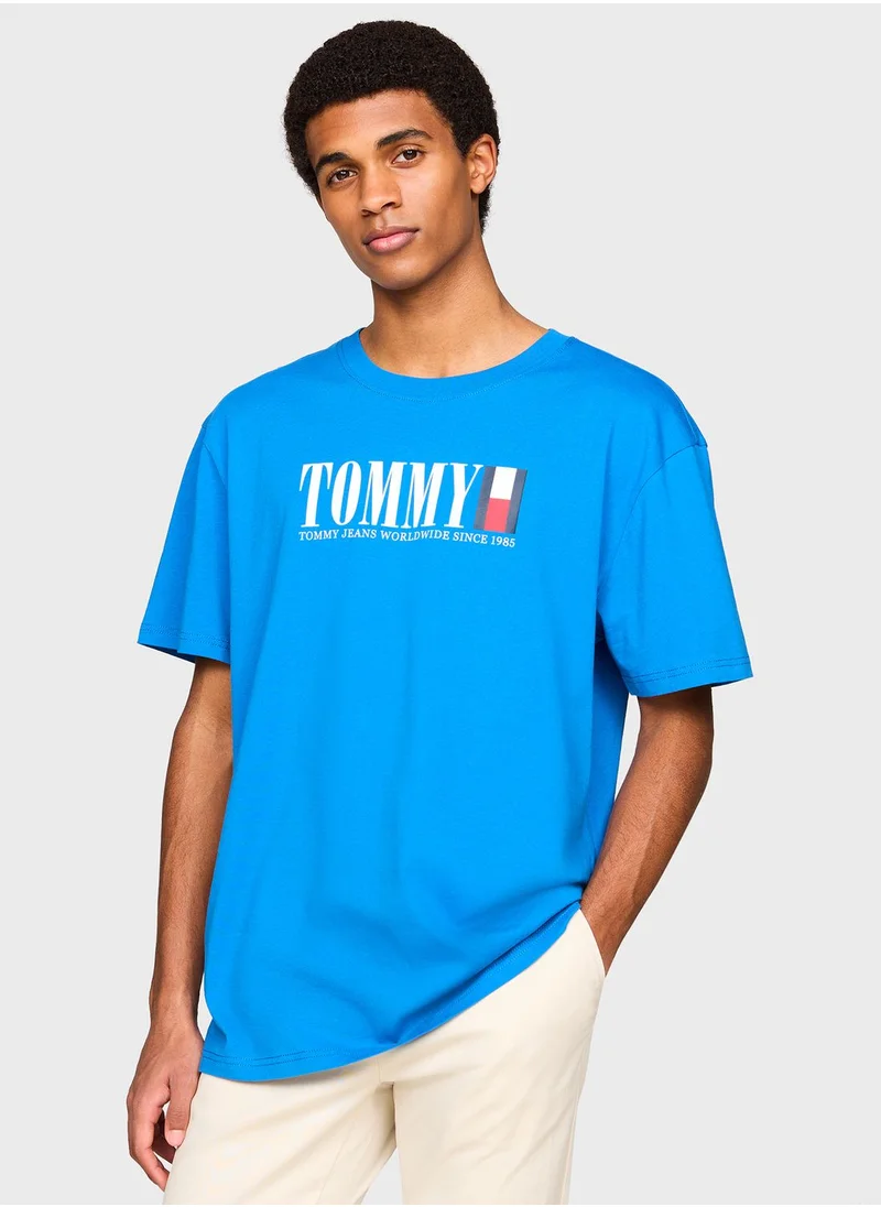 TOMMY JEANS Dna Flag Crew Neck T-Shirt