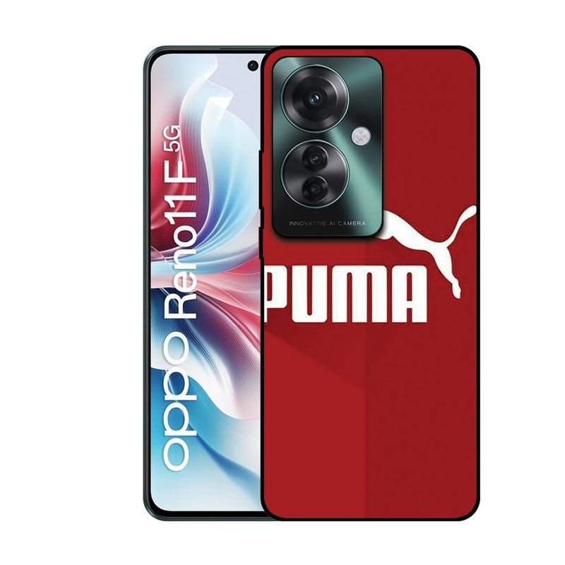EYE CATCH Printed Protective Case Cover For Oppo Reno 11 F -  Puma Logo - Image 1