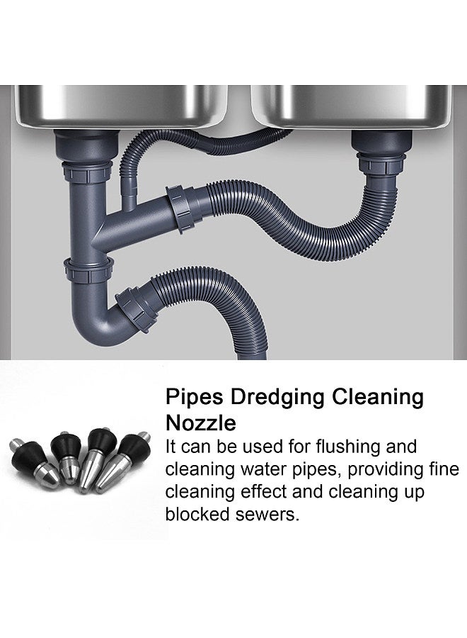 High Pressure Pipes Dredging Cleaning Nozzle 6 Jet Washer Sewer Fitting Home Washing Machine Drain Cleaning Accesory  - Image 4