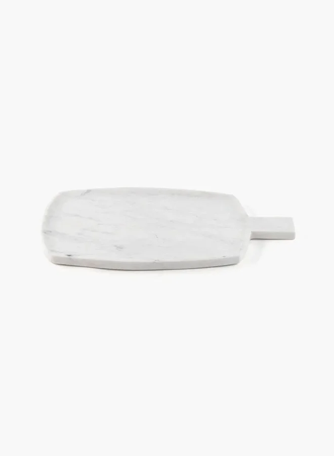 2XL Home Platter Marble WHITE 44x25x2cm