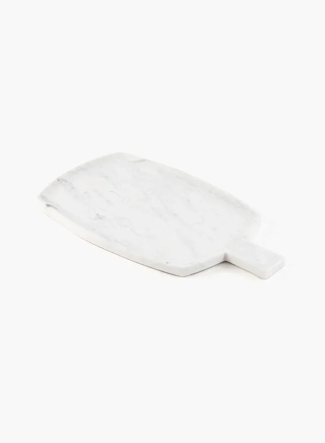 2XL Home Platter Marble WHITE 44x25x2cm
