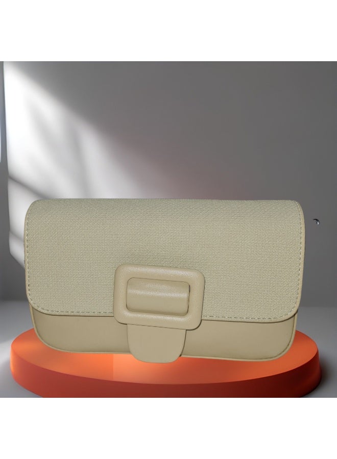 نو برانديد شنطة كتف جلد نسائية بمقبض مضفر – تصميم أنيق وعصري للاستخدام اليومي والمناسبات - Image 3