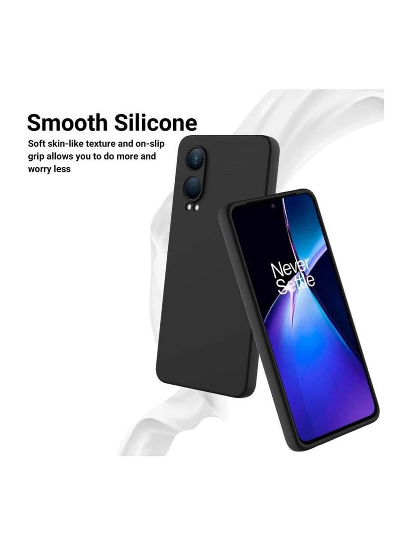 Wtech OnePlus Nord CE4 Lite 5G 2024 Premium Liquid Silicone Case Cover Black - Image 3