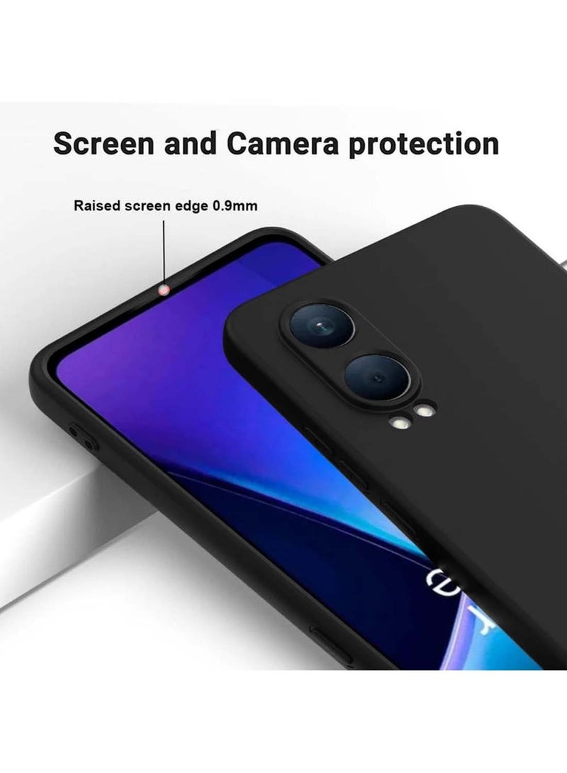Wtech OnePlus Nord CE4 Lite 5G 2024 Premium Liquid Silicone Case Cover Black - Image 4