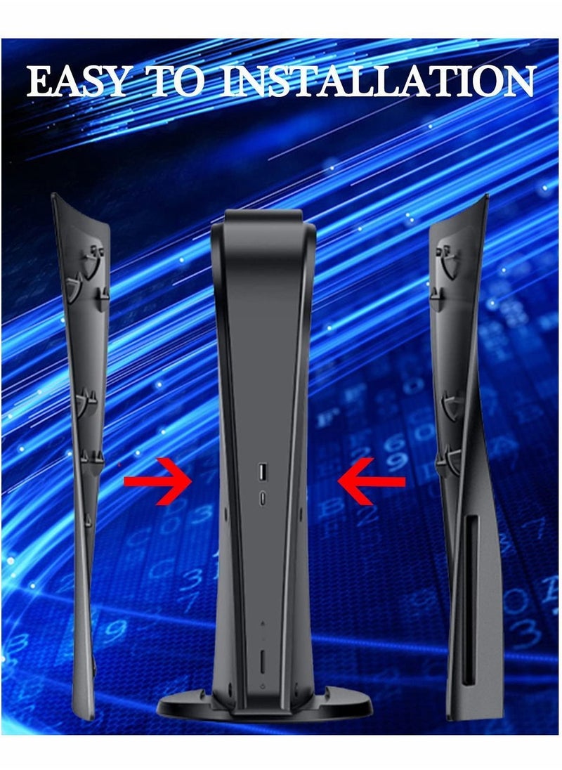 Y&D - Faceplate Replacement for PS5 Console, Side Plate Shell Accessories Hard Shockproof Anti-Scratch Dustproof ABS Case, Accessories, Easy Installation - Image 1