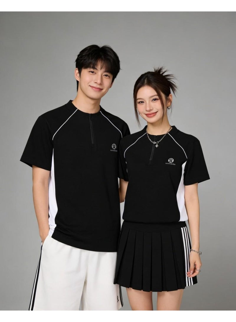 لولوليمون Lululemon تصميم الألوان مع شعور شبه السحب T-shirt - Image 5