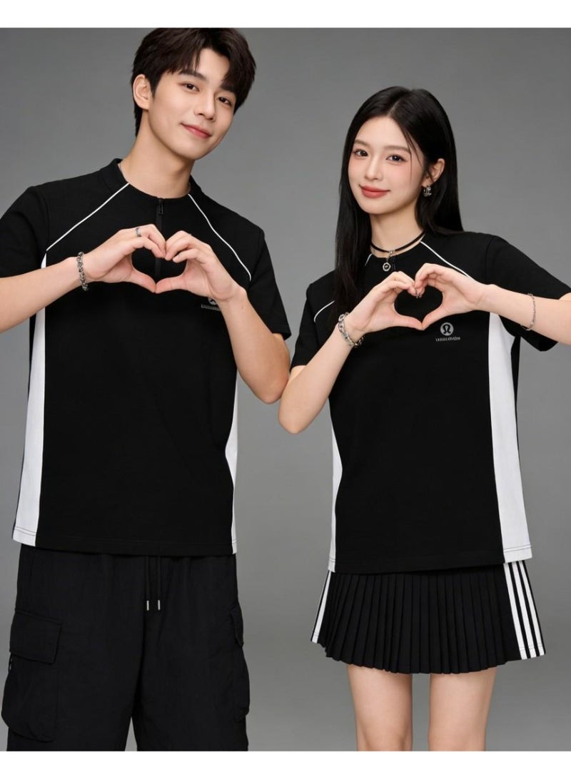 لولوليمون Lululemon تصميم الألوان مع شعور شبه السحب T-shirt - Image 3