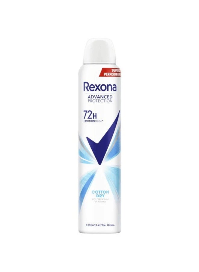Rexona Advanced Protection Cotton Dry 72H Anti-Perspirant Spray - 200ml - Image 1