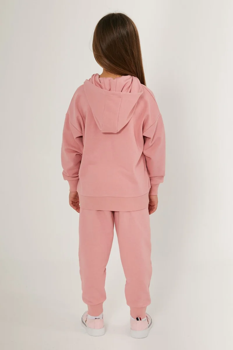 U.S. Polo Assn. BASE. Polo Assn. Naive Pink Girl's Tracksuit Set