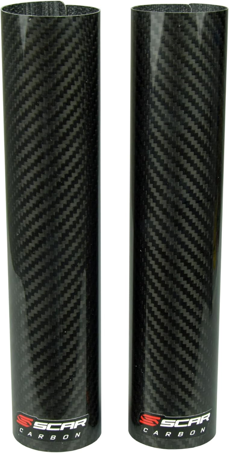 SCAR Carbon Fiber Lower Fork Wraps Compatible with KTM Yamaha Honda Husqvarna GASGAS BETA Kawasaki Suzuki 125 250 300 350 390 430 450 480 500 - Image 1