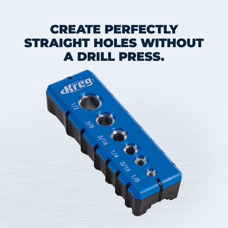 Kreg Portable Drilling Guide - 6 Hardened Drill Guides for Carpentry - Craftsman Tool Accessory - Image 2