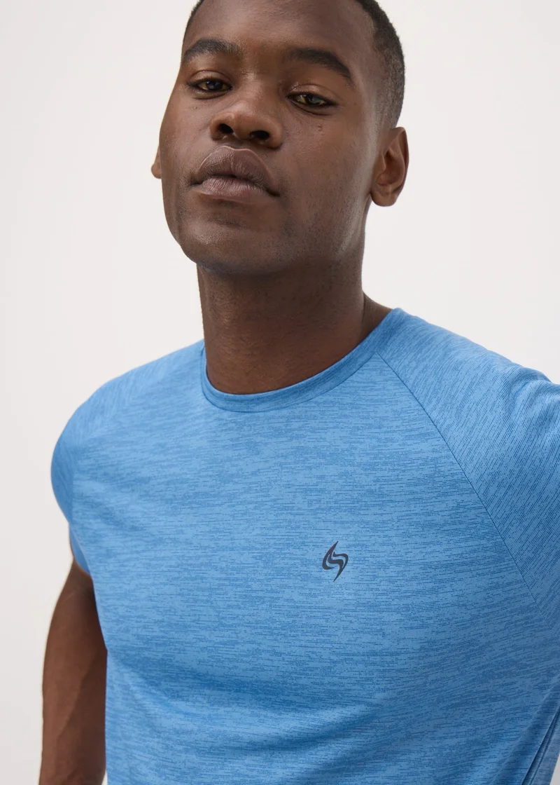 Matalan Souluxe Blue Two Tone T-Shirt