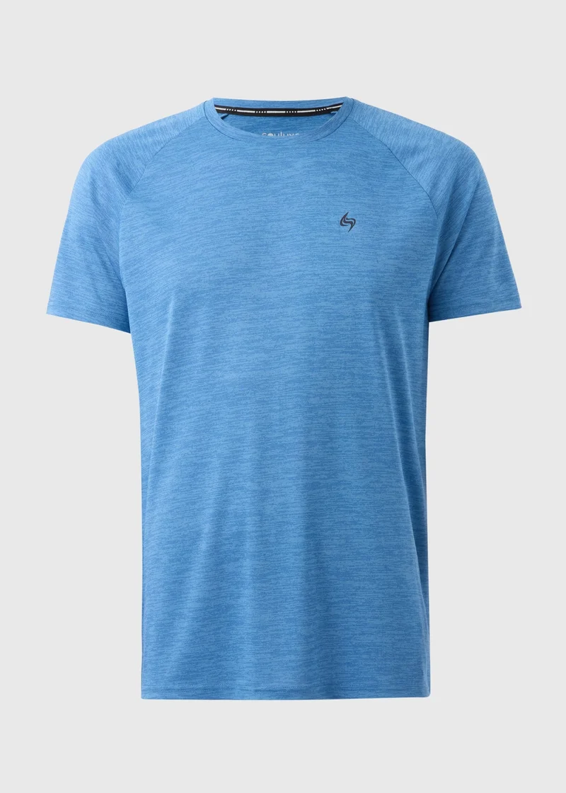 Matalan Souluxe Blue Two Tone T-Shirt