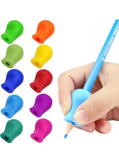 The Pencil Grip Neon Pencil Grippers 6 Pcs Pencil Grips For Kids Handwriting Ergonomic Pen Grip For Righties And Lefties Pencil Holder For Kids Adults Writing Tool With Finger 10