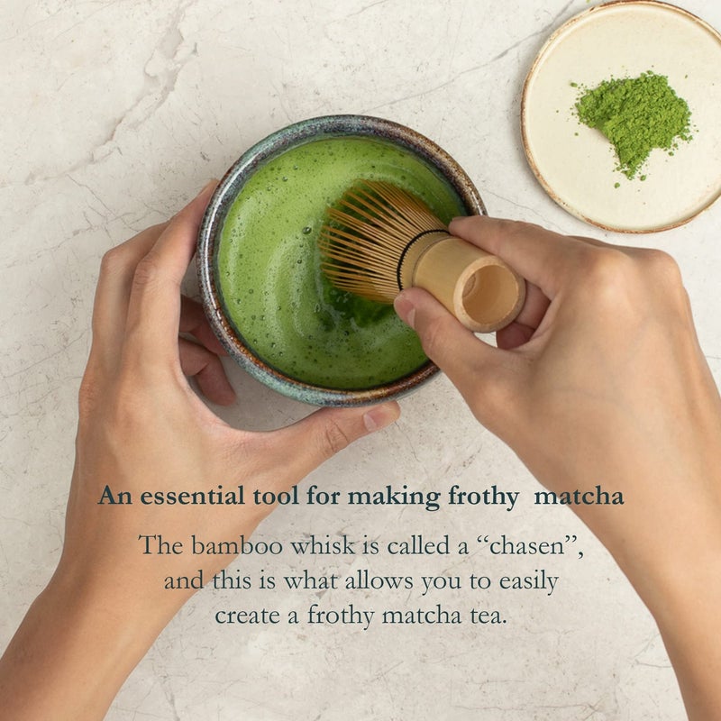 Naoki Matcha Japanese Bamboo Whisk (Chasen) Matcha Set for Traditional Matcha Tea Preparation - Image 3