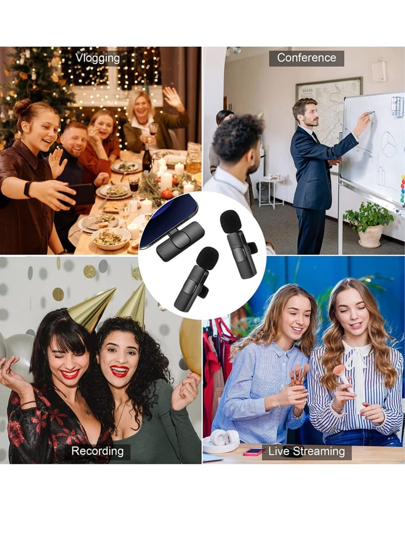 Wireless Lavalier Microphone for Phone (USB-C) – Dual Wireless Microphone System for Video Recording, Live Streaming, Vlog, YouTube, TikTok, Facebook - Image 5