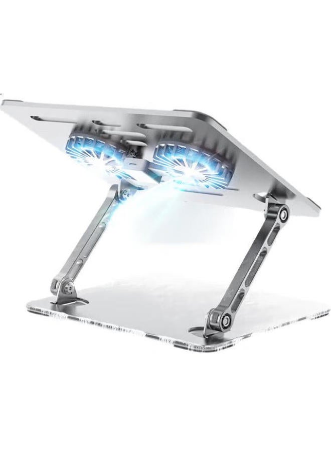 Atscore Laptop Stand Cooling Pad With Fan, Portable Suspended Stand And Cooling Two-In Compatible With Huawei, Lenovo, Xiaomi, Apple And Others - Image 1