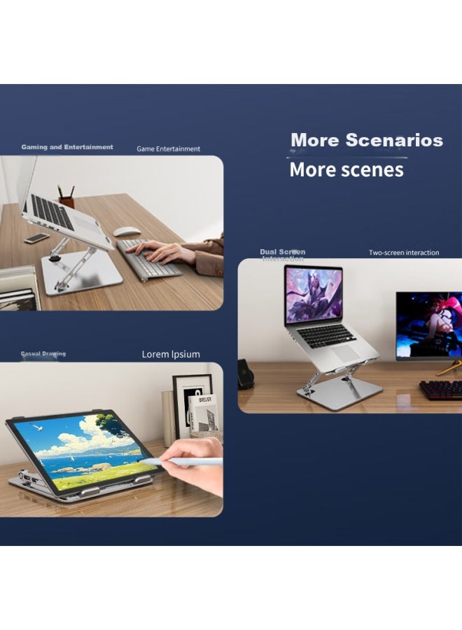 Atscore Laptop Stand Cooling Pad With Fan, Portable Suspended Stand And Cooling Two-in Compatible With Huawei, Lenovo, Xiaomi, Apple And Others - Image 4