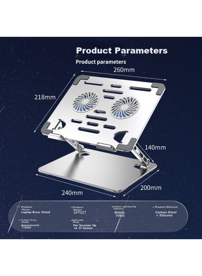 Atscore Laptop Stand Cooling Pad With Fan, Portable Suspended Stand And Cooling Two-in Compatible With Huawei, Lenovo, Xiaomi, Apple And Others - Image 5