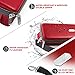 Quiver Time Red Bolt Card Carrying Case fits PM Cards and other TCG Games Storage Bag for PlayingTrading Cards and Deck Box Straps Dividers 100 Apollo Card Sleeves - Image 3