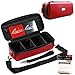 Quiver Time Red Bolt Card Carrying Case fits PM Cards and other TCG Games Storage Bag for PlayingTrading Cards and Deck Box Straps Dividers 100 Apollo Card Sleeves - Image 2