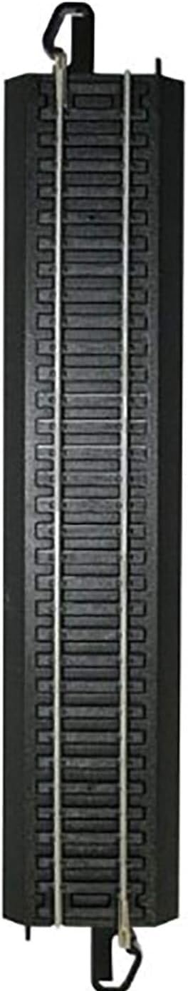 Bachmann Trains SnapFit EZ TRACK 9 STRAIGHT TRACK BULK 50 pcs STEEL ALLOY Rail With Black Roadbed HO Scale