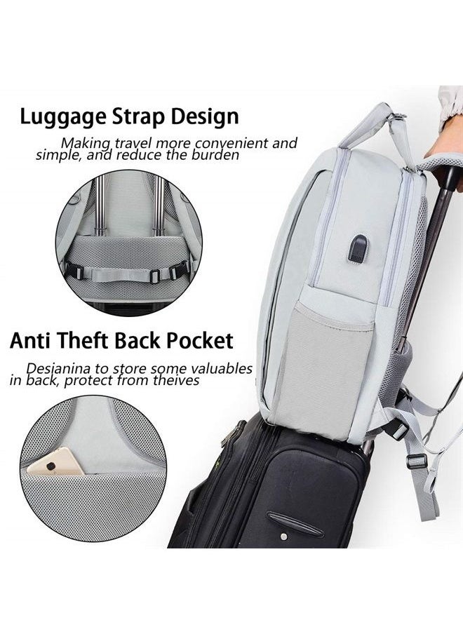 Caden DSLR Camera Backpack Bag Waterproof Anti Theft with 15.6 inch Laptop Compartment, USB Charging Port, Tripod Holder, Rain Cover, Inner Case, Compatible for Sony Canon Nikon Olympus  - Image 4