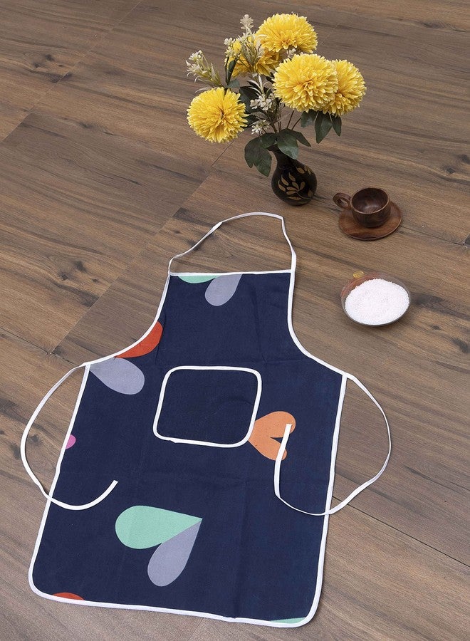 AAZEEM Cotton Kitchen Apron with Front Pocket Waterproof Back Restaurant For Men & Women UNISEX -(Pack of 4) - Image 2