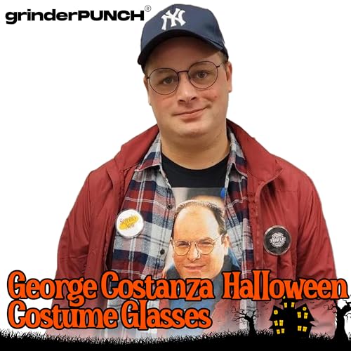 grinderPUNCH Retro Round Clear Lens Glasses Metal Frame - Gunmetal - Image 5