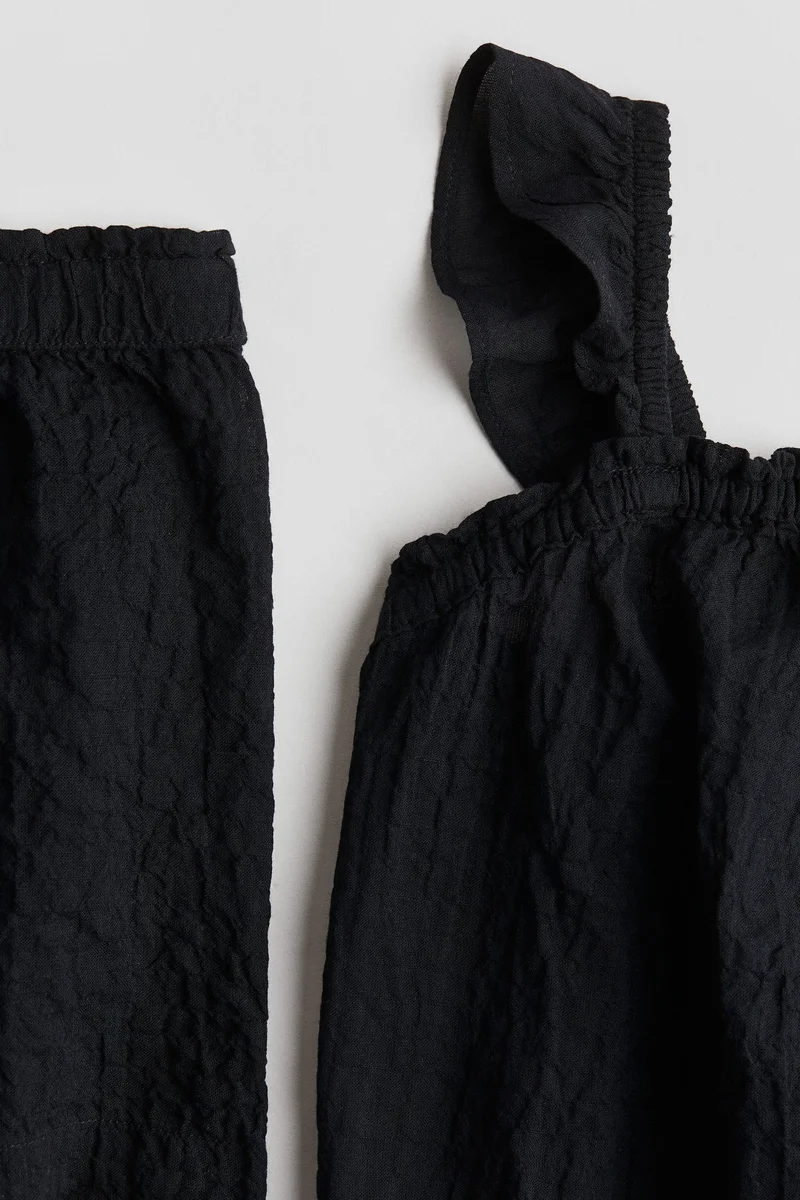 H&M 2-piece crinkled cotton set