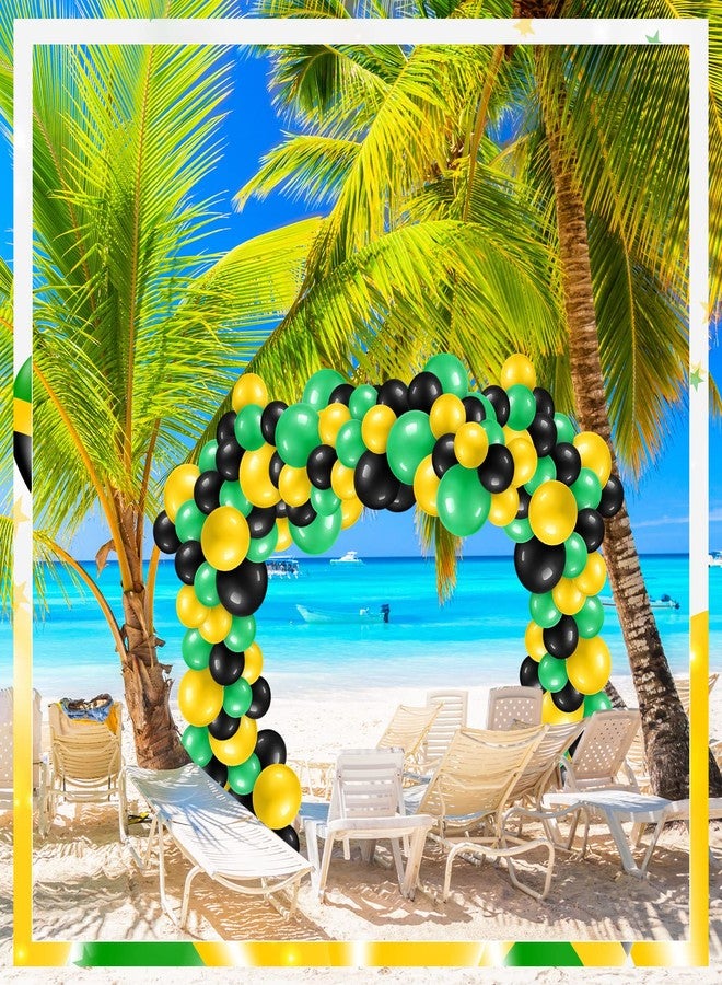 Sratte 120 Pcs Juneteenth Day Balloons Jamaica Latex Balloons Bulk 12 Inch Black Yellow Green Decor for Black History Month Independence Freedom Day Decorations Birthday Party Favors - Image 3