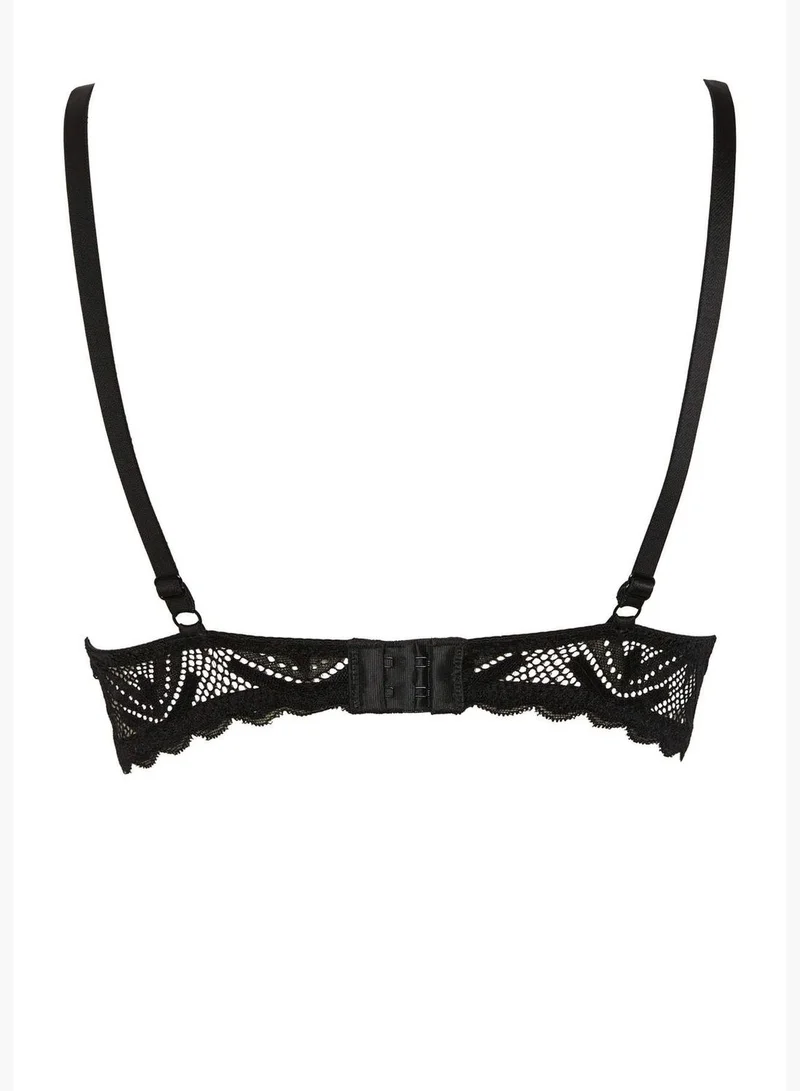 DeFacto Fall In Love Lace Maximiser Bra