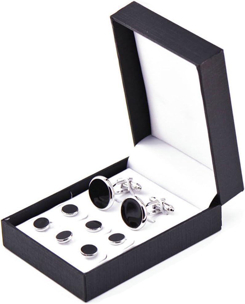 Zealmer 316L Stainless Steel Cufflinks Shirt Studs Business Wedding Gifts for Men - Image 4