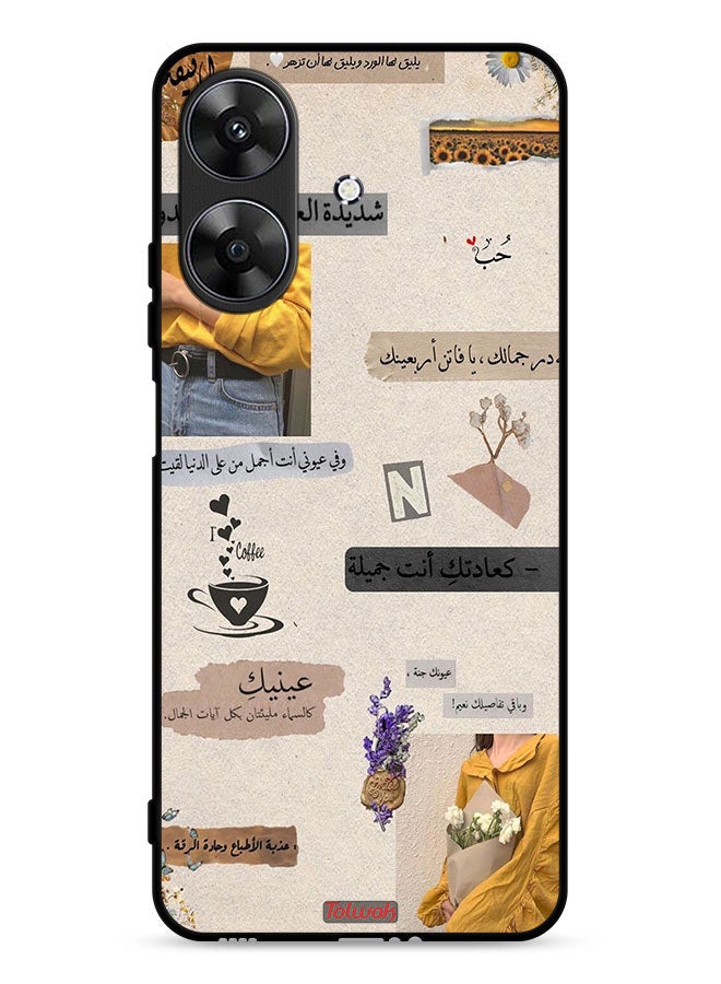 Tolwak Realme Note 60 4G Protective Case Cover Arabic Quotes Love - Image 1
