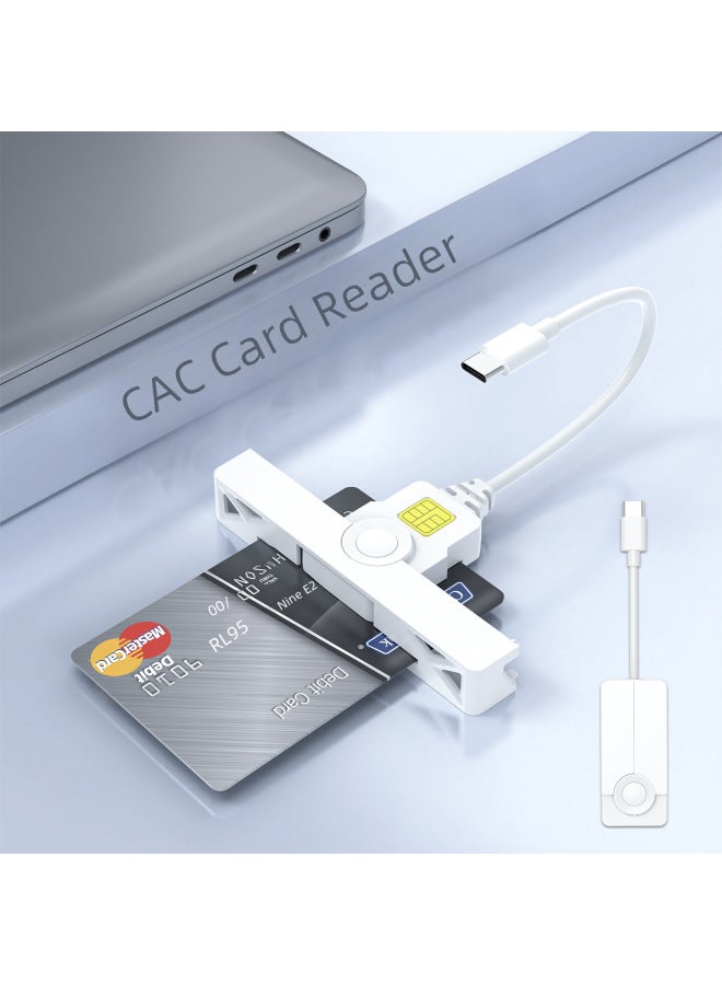Rocketek Usb2.0 Smart Card Reader With Cable Cac Bank Card Atm Tax Return Card Reader - Image 4
