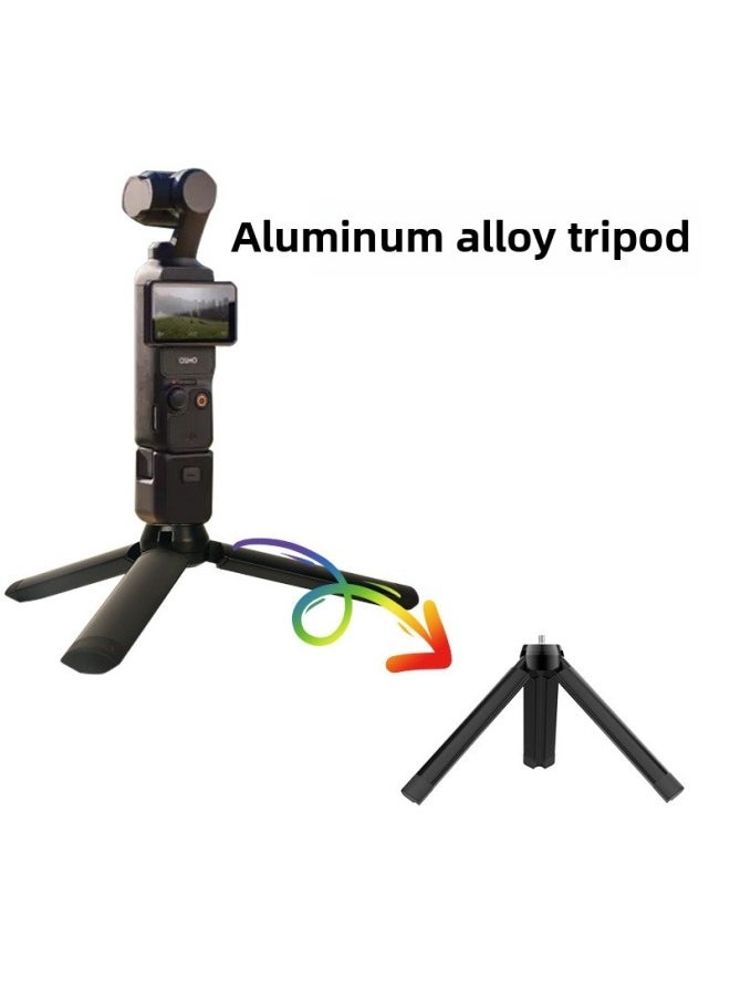 Generic For DJI Osmo Pocket3 Sports Camera Accessories Frame Head Wear Chest Strap Backpack Clip Selfie Stick Tripod-Color:Pocket3 3m Aluminum Alloy Selfie Stick + Adjustable Aluminum Alloy Enlarged Tripod  - Image 3
