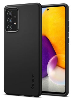 Spigen Thin Fit for Samsung Galaxy A72 Case Cover - Black  - Image 1