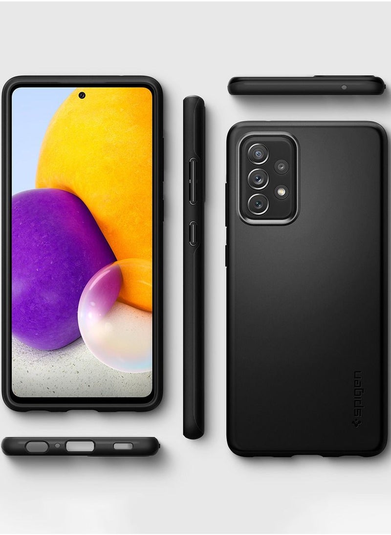 Spigen - Thin Fit for Samsung Galaxy A72 Case Cover - Black - Image 1