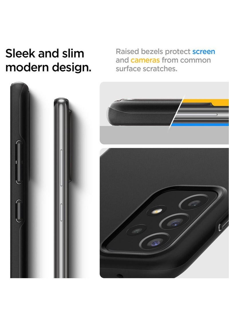 Spigen - Thin Fit for Samsung Galaxy A72 Case Cover - Black - Image 1