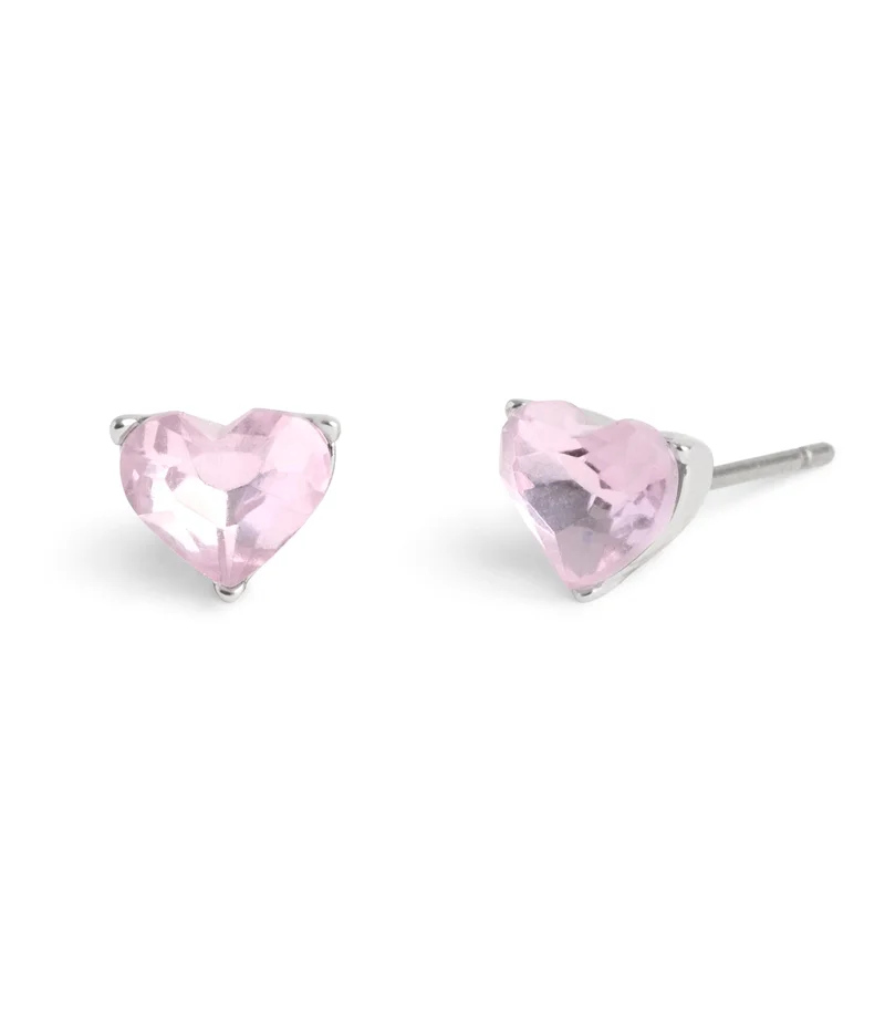 COACH Halo Heart Stud Earrings