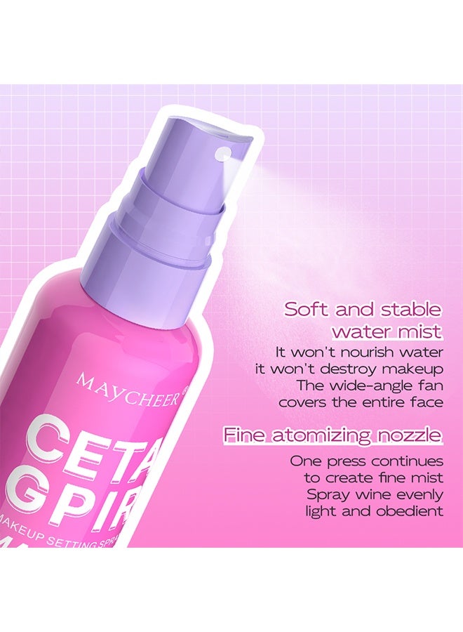 MAYCHEER Matte Fix,Makeup Setting Spray，24H Mstte Lock Power Oil ,Finishing Spray Long Lasting Face Mist Makeup Setting Spray - Matte Fix -60ml - Image 4