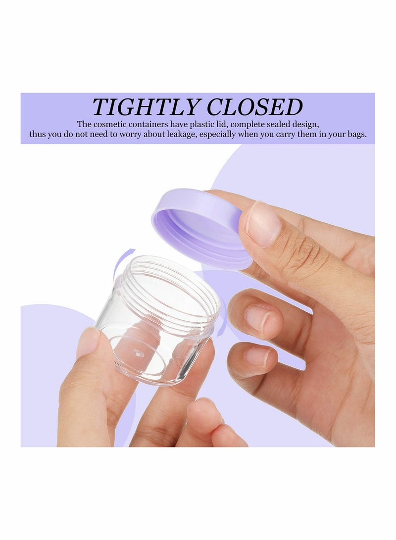 20 Pack Clear Cosmetic Jars with Lids - 20 ml Plastic Containers for Beauty Products and DIY Projects - Image 5