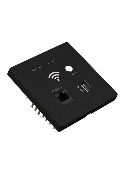 In-Wall Wireless WiFi Router 300M AP Access Point WiFi Router USB-Charging Socket Wall Mount Wi-Fi AP Router with WPS Encryption