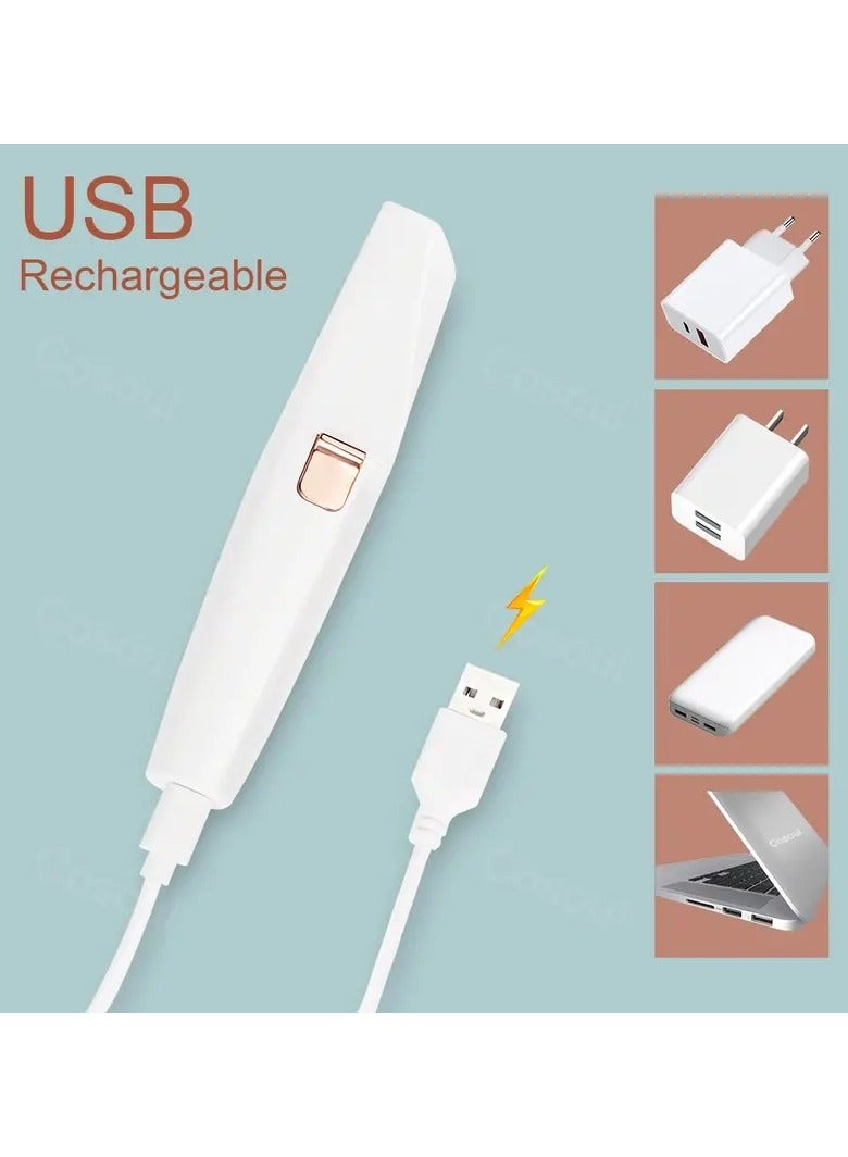 أوريتي أداة تقليم الحواجب القابلة لإعادة الشحن لإزالة شعر الوجه للنساء أداة إزالة الشعر غير مؤلمة وفعالة - Image 2