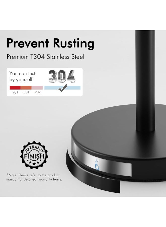 كيس حامل ورق التواليت، حامل ورق التواليت قائم بذاته من الفولاذ المقاوم للصدأ، حامل لفات ورق التواليت، تخزين ورق التواليت للحمام غير لامع - Image 4