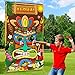 Blulu Luau Party Games Hawaiian Tiki Party Toss Games Banner with 3 Bean Bags Totem Decor for Summer Tropical Carnival Supplies - Image 3